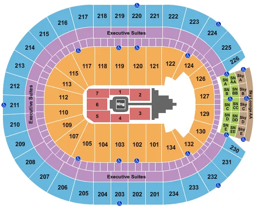 seating chart for Rogers Place - WWE 2 - eventticketscenter.com