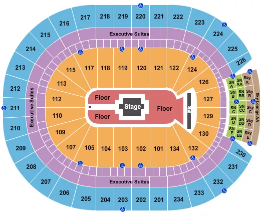 seating chart for Rogers Place - Zach Bryan - eventticketscenter.com