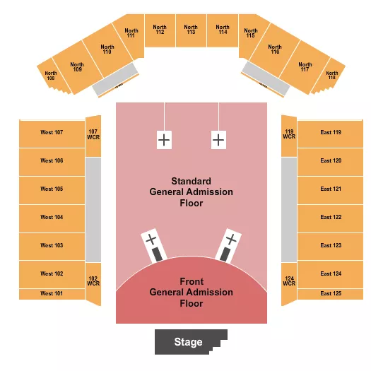 seating chart for Rogers Stadium At Downsview Airport - Coldplay - eventticketscenter.com