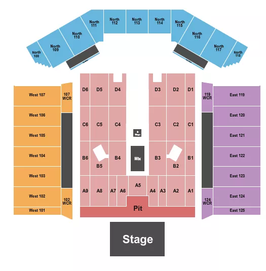 seating chart for Rogers Stadium At Downsview Airport - Mumford & Sons - eventticketscenter.com