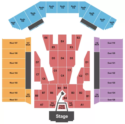 seating chart for Rogers Stadium At Downsview Airport - Noah Kahan - eventticketscenter.com