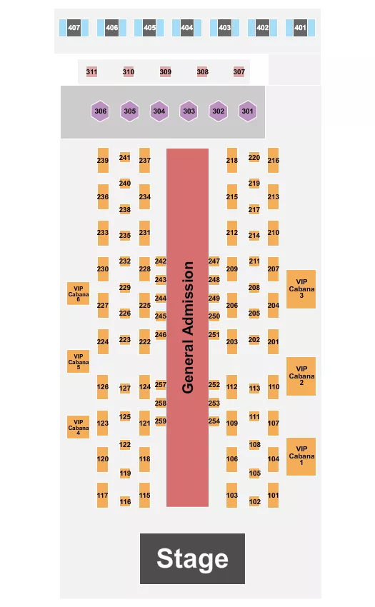 seating chart for Rollertown Beerworks - GA & Tables - eventticketscenter.com