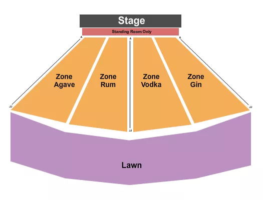 seating chart for The Obsidian Spirits Amphitheater - Endstage 2023 - eventticketscenter.com