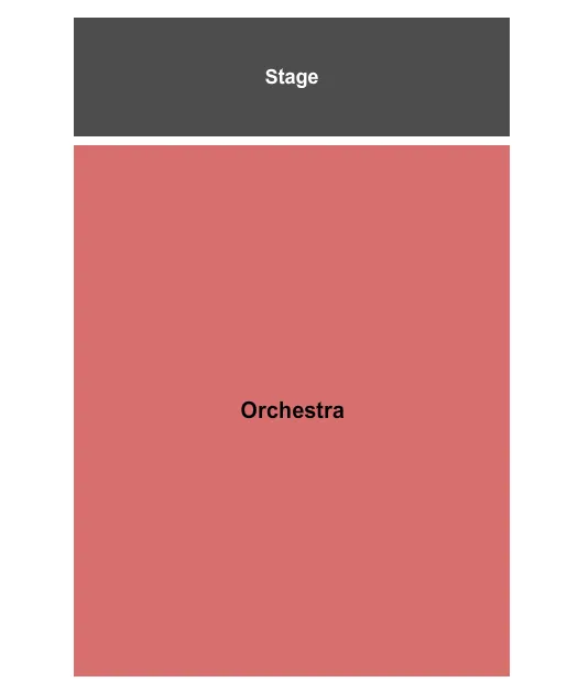 Endstage Seating Chart at Rollins Studio Theatre at Long Center For The Performing Arts. The chart shows the main floor/stage with seating options surrounding it, which are color coded