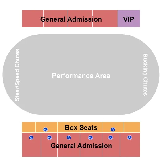 seating chart for Roots N Boots Queen Creek  - Rodeo - eventticketscenter.com