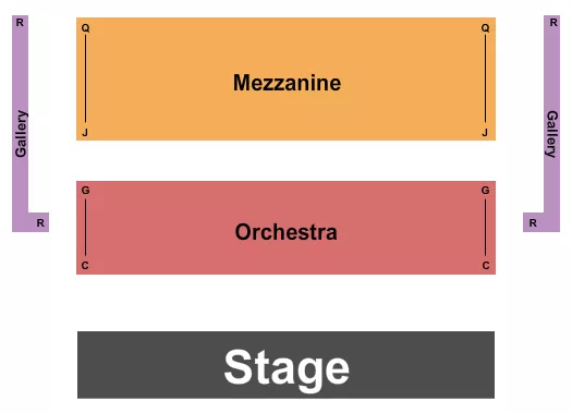 seating chart for Roschel Performing Arts Center - Endstage - eventticketscenter.com