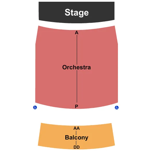 seating chart for Miniaci Performing Arts Center - End Stage - eventticketscenter.com