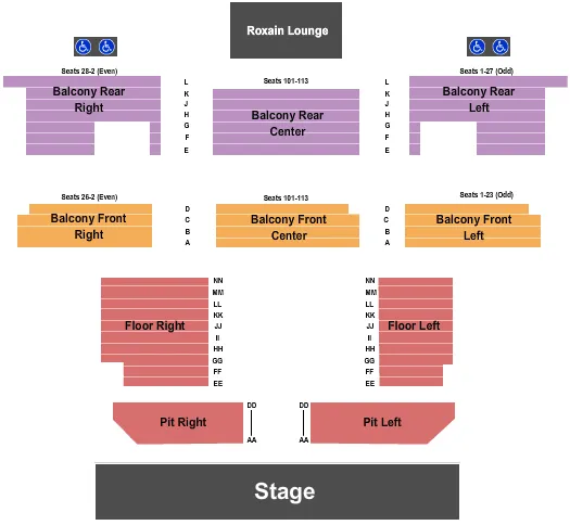 Roxian Theatre Events, Tickets, and Seating Charts