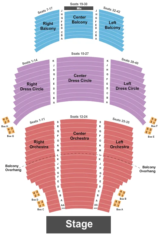 seating chart for Royal Alexandra Theatre - Endstage 2 - eventticketscenter.com