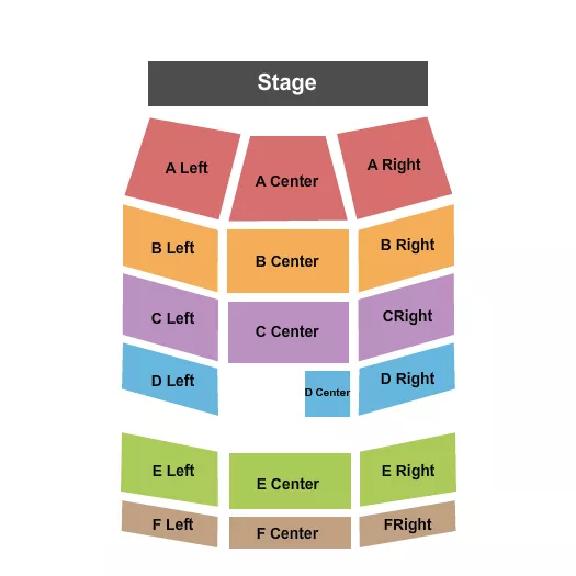 seating chart for Royal Oak Music Theatre - Endstage 2 - eventticketscenter.com