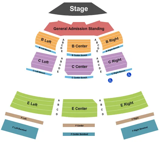 seating chart for Royal Oak Music Theatre - GA Pit - eventticketscenter.com