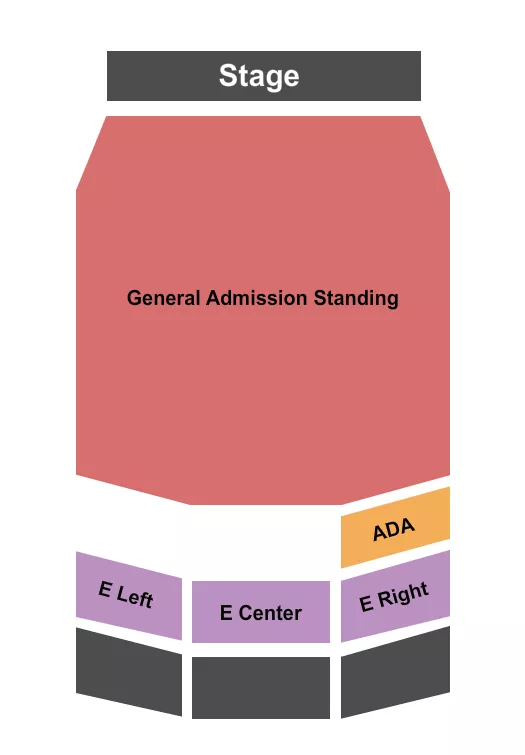 seating chart for Royal Oak Music Theatre - GA Standing Res E - eventticketscenter.com