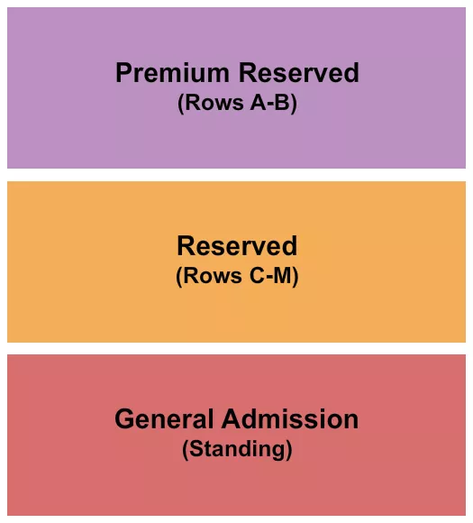 seating chart for Royal River Casino & Hotel - GA/Reserved/Premium - eventticketscenter.com