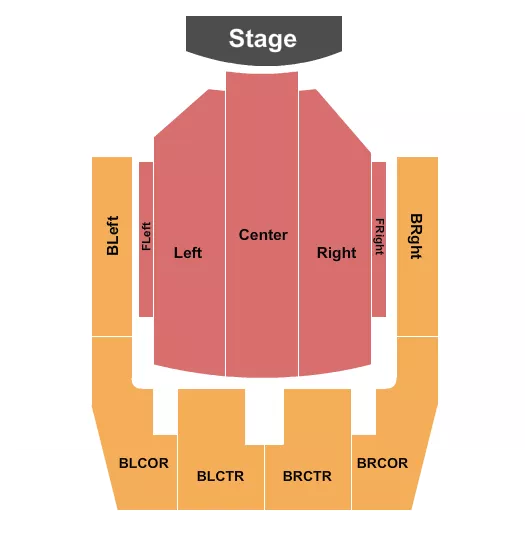 seating chart for Royce Hall - UCLA - End Stage - eventticketscenter.com