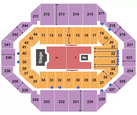 seating chart for Rupp Arena At Central Bank Center - Billy Strings - eventticketscenter.com