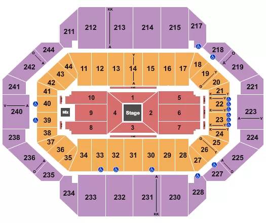 seating chart for Rupp Arena At Central Bank Center - Center Stage 1 - eventticketscenter.com
