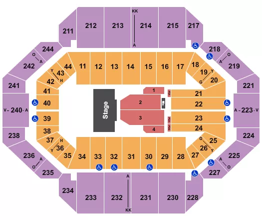 seating chart for Rupp Arena At Central Bank Center - Cirque 2 - eventticketscenter.com