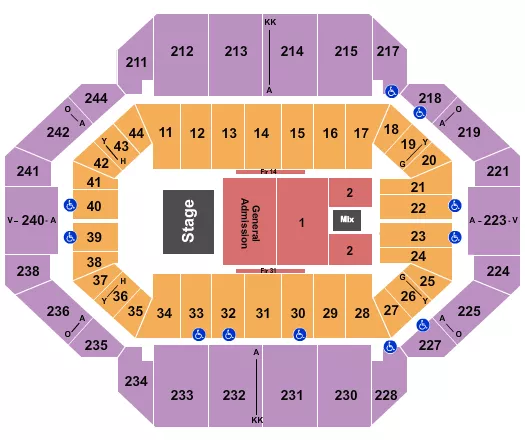 seating chart for Rupp Arena At Central Bank Center - Coheed and Cambria - eventticketscenter.com