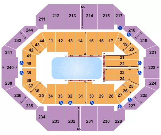 seating chart for Rupp Arena At Central Bank Center - Disney On Ice - eventticketscenter.com