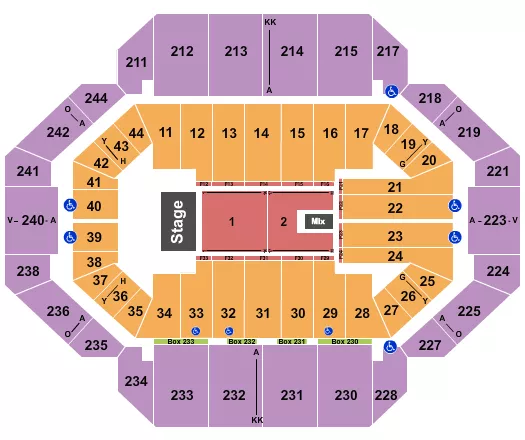 seating chart for Rupp Arena At Central Bank Center - Endstage 8 - eventticketscenter.com