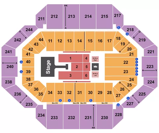 seating chart for Rupp Arena At Central Bank Center - Jonas Brothers 1 - eventticketscenter.com