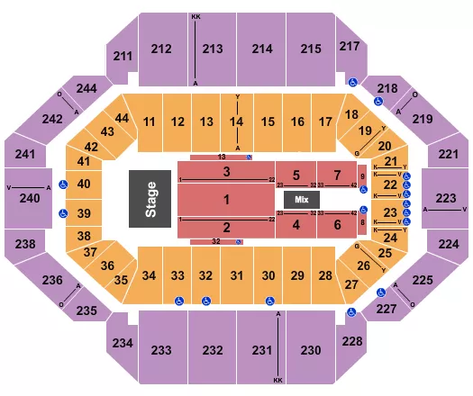 seating chart for Rupp Arena At Central Bank Center - MercyMe - eventticketscenter.com