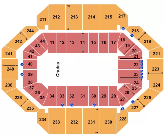 seating chart for Rupp Arena At Central Bank Center - PBR 2023 - eventticketscenter.com