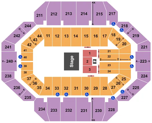 seating chart for Rupp Arena At Central Bank Center - Sesame Street 2 - eventticketscenter.com