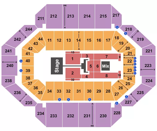 seating chart for Rupp Arena At Central Bank Center - TobyMac - eventticketscenter.com