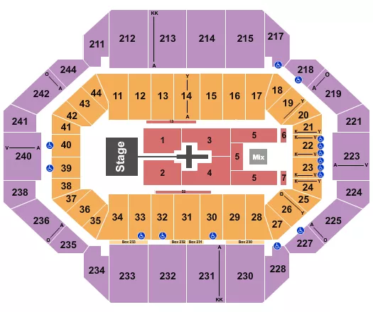 seating chart for Rupp Arena At Central Bank Center - TobyMac - eventticketscenter.com