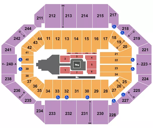 seating chart for Rupp Arena At Central Bank Center - WWE - eventticketscenter.com