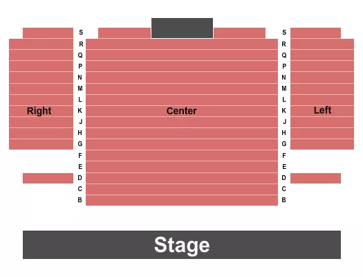 seating chart for Russell Hill Rogers Theater at San Pedro Playhouse - End Stage - eventticketscenter.com