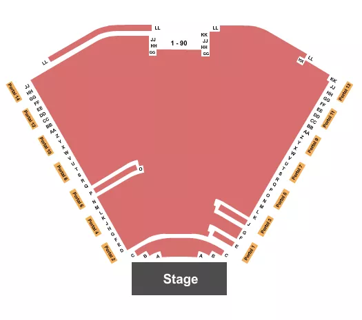 seating chart for Ruth Eckerd Hall - Endstage - eventticketscenter.com