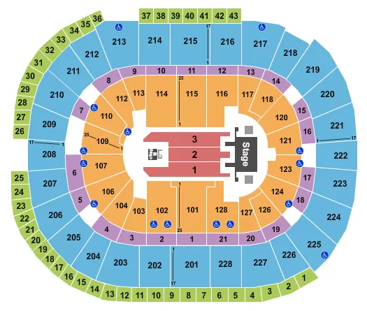 seating chart for SAP Center - Mana - eventticketscenter.com