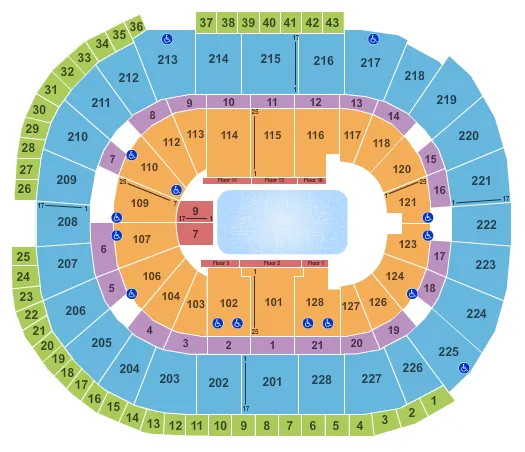 seating chart for SAP Center - Disney On Ice - eventticketscenter.com