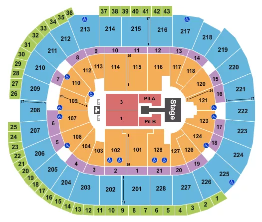 seating chart for SAP Center - sombr - eventticketscenter.com