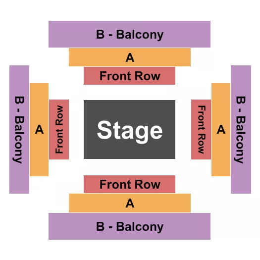 seating chart for SFU Goldcorp Centre for the Arts - Candlelight - eventticketscenter.com