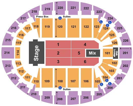 seating chart for SNHU Arena - TSO - eventticketscenter.com