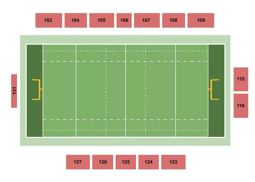 seating chart for SaberCats Stadium - Rugby - eventticketscenter.com