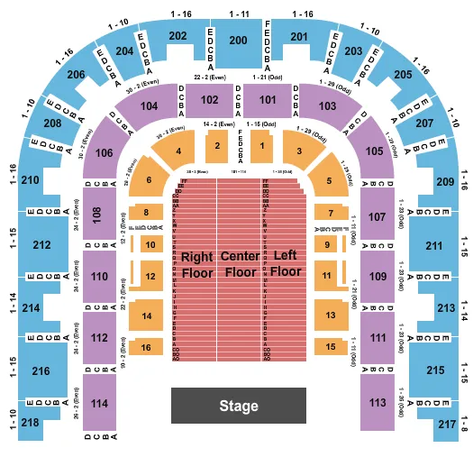 seating chart for Sacramento Memorial Auditorium - Endstage 2 - eventticketscenter.com