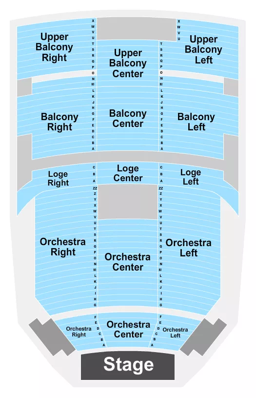 seating chart for Saenger Theatre Mobile - Endstage 2 - eventticketscenter.com