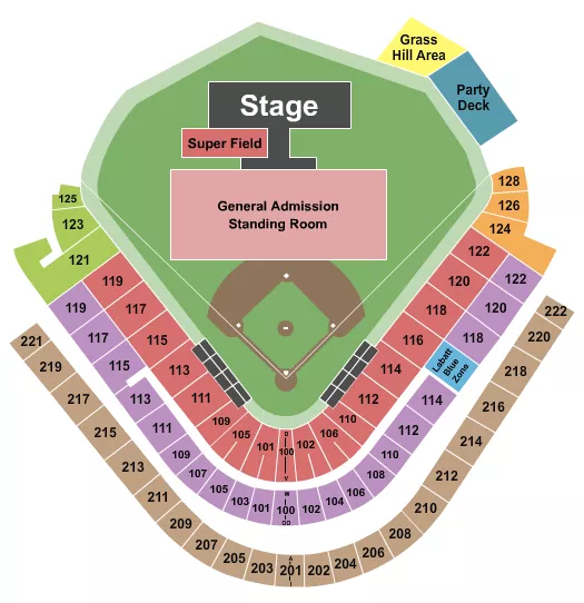 seating chart for Sahlen Field - Concert 2 - eventticketscenter.com