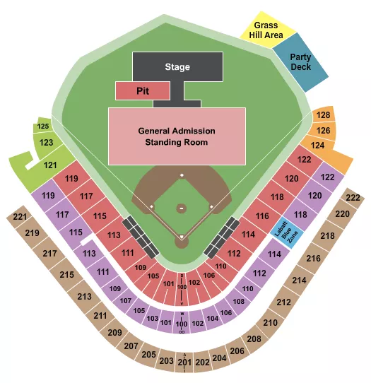 seating chart for Sahlen Field - Concert - eventticketscenter.com