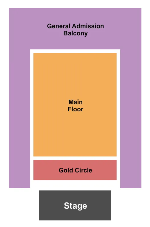 seating chart for Saint Andrews Hall - Detroit - Endstage GA - eventticketscenter.com