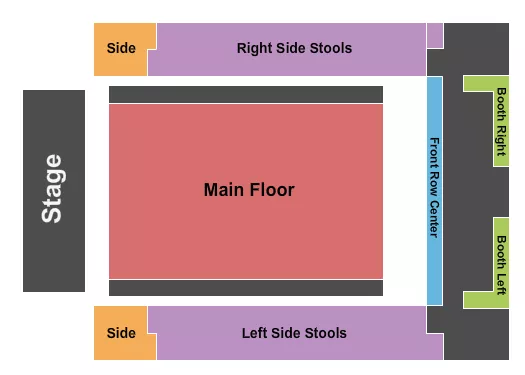 seating chart for Saint Andrews Hall - Detroit - Endstage Stools - eventticketscenter.com