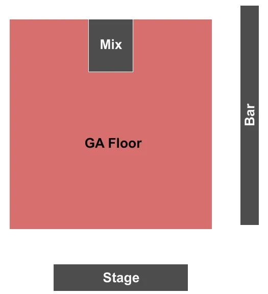 seating chart for Saint Andrews Hall - Detroit - Endstage GA Floor - eventticketscenter.com