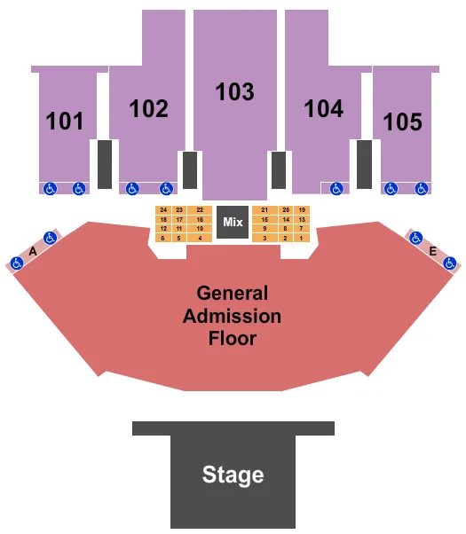 seating chart for Saint Louis Music Park - Endstage GA Floor - eventticketscenter.com