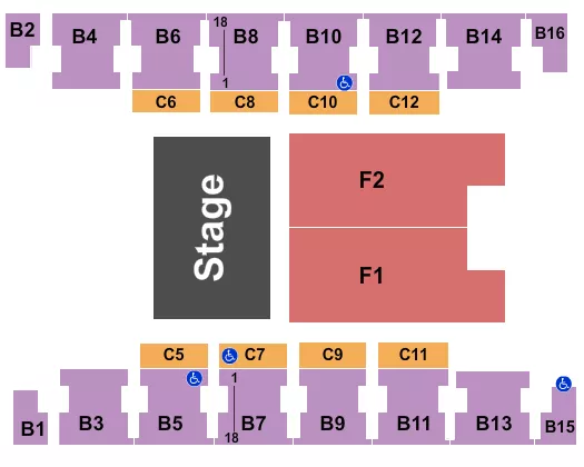 seating chart for Salem Civic Center - Half House - eventticketscenter.com