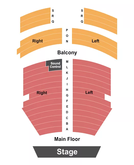 seating chart for Salem's Historic Grand Theatre - Endstage - eventticketscenter.com
