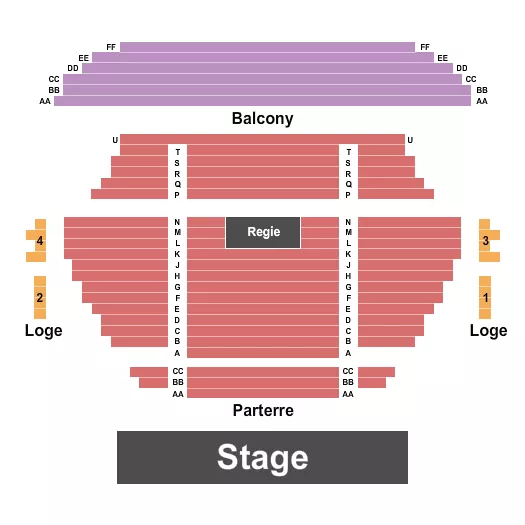 seating chart for Salle Desjardins Telus - Endstage - eventticketscenter.com